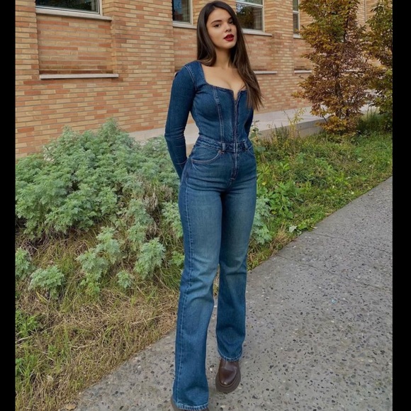 Zara DENIM TRF JUMPSUIT - Picture 9 of 16